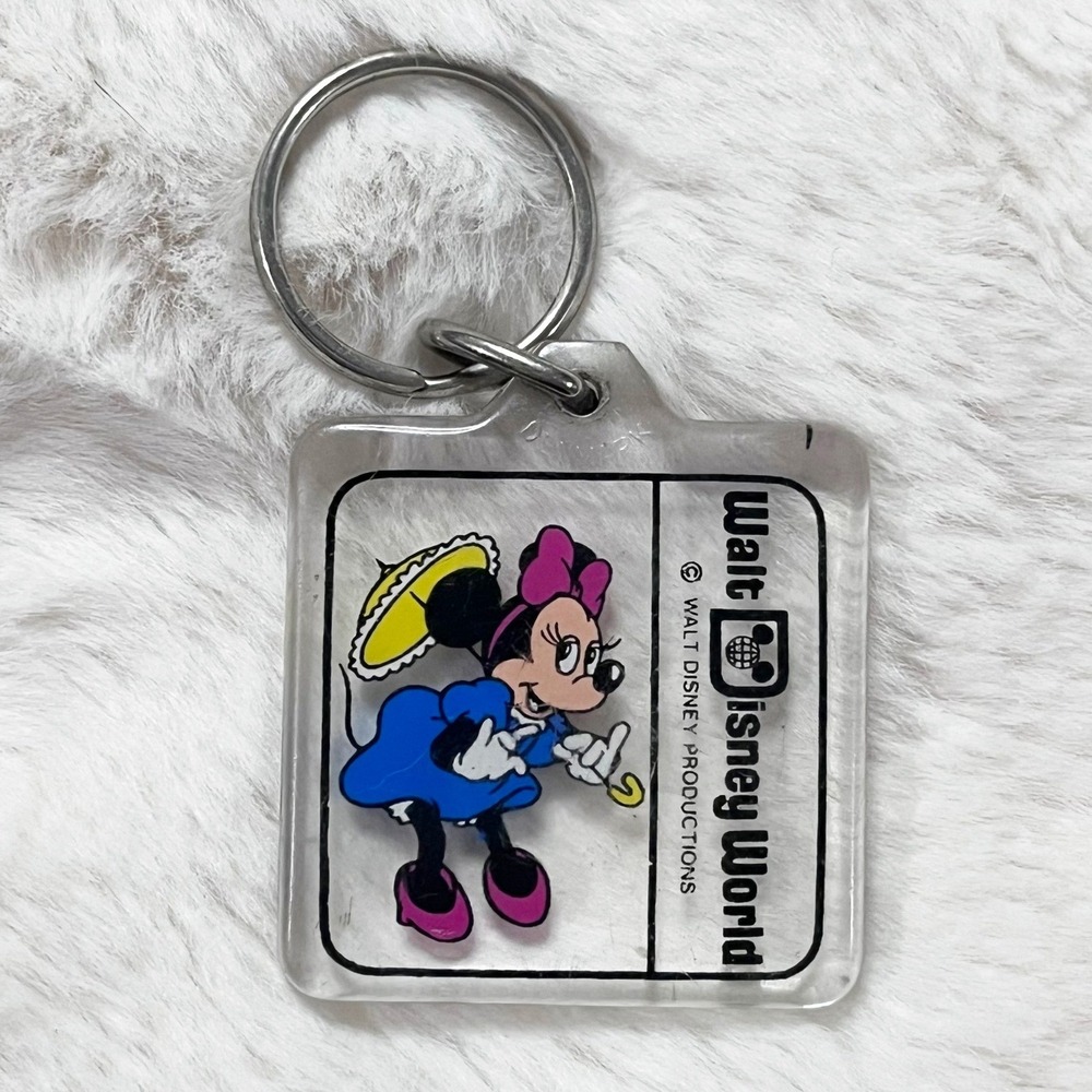 🔮 5/$25 Vintage Walt Disney World Minnie Mouse Key Chain
